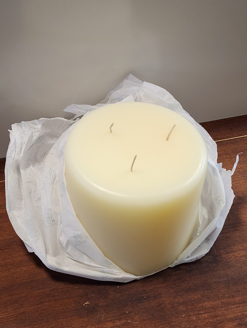 Partylite 3-Wick 6x5 Lrg Pillar Candle – S65120 CITRUS BLOOM CITRONELLA NIB